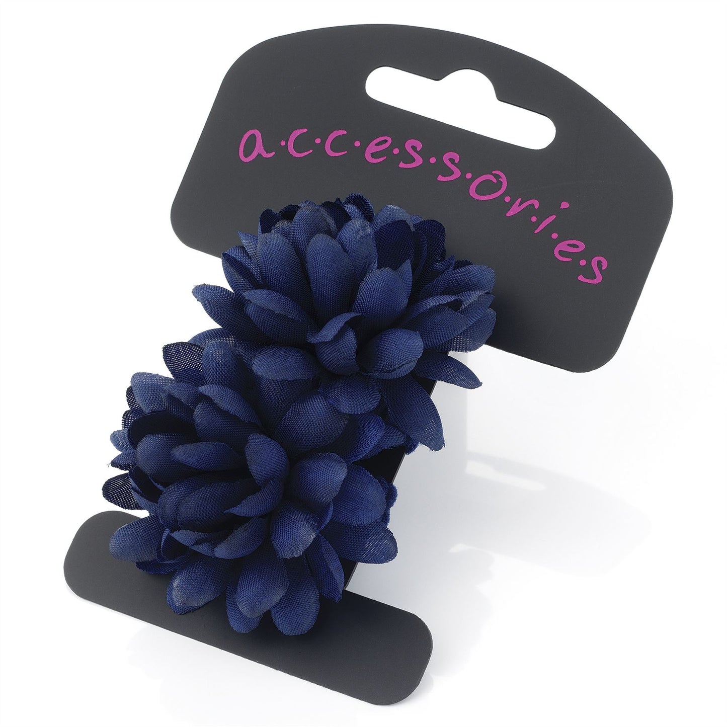 5cm Small Mini Navy Blue Flower Ponios Donuts Elastics Hair Bands Bobbles