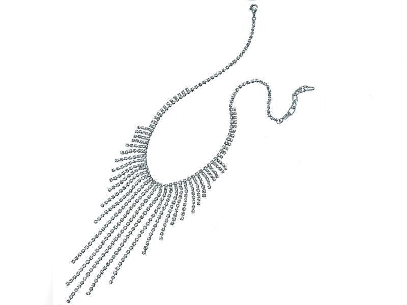 Crystal Graduated Necklace Fashion Jewellery Ladies Women