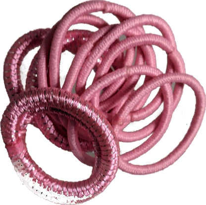 Small Pink Snag-Free Hair Bobbles Hair Elastics Hair Bands