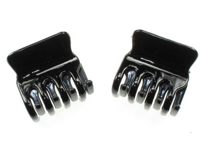 Black Square Hair Clamp Clips