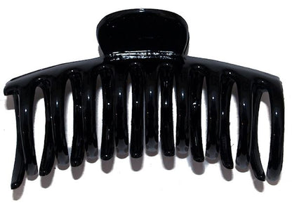 9cm Black Round Plastic Sausage Hair Claw Clip Clamp Hair Accessory