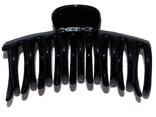9cm Black Round Plastic Sausage Hair Claw Clip Clamp Hair Accessory