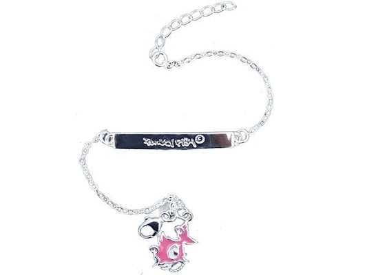Silver Punky Fish ID Bracelet