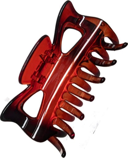 9cm Tort Brown Plastic Hair Claw Clip Clamp Jaw Clip
