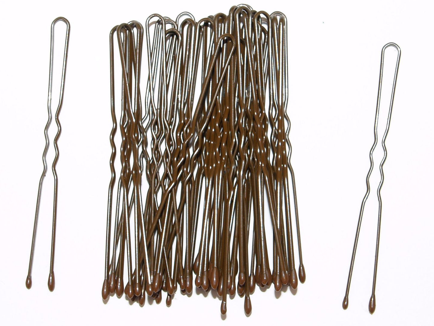4.5cm Short Brown Waved Hair Pins Bobby Pins Grips