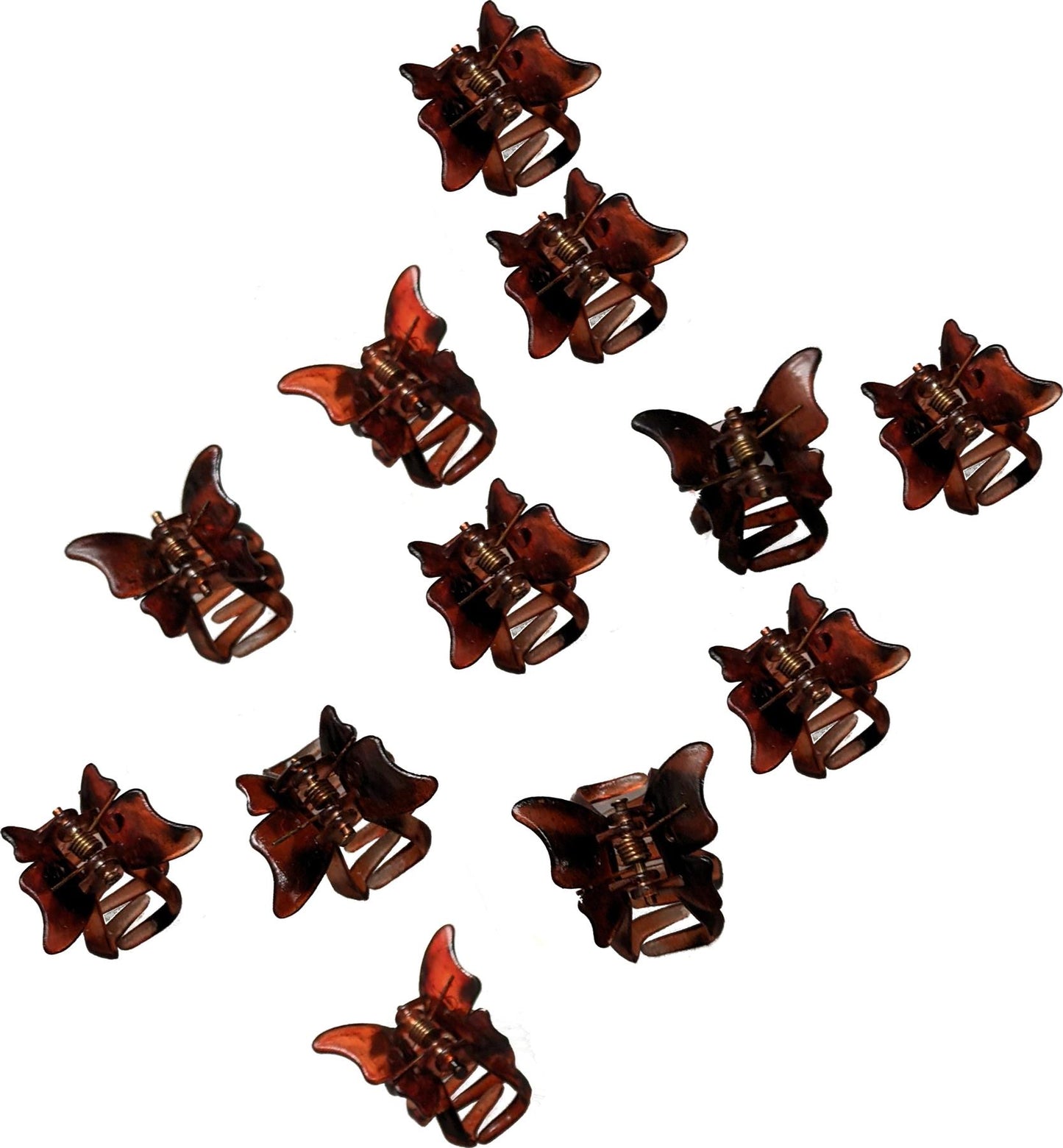 12 Tort  Mini Small Butterfly Hair Claw Clips Clamps