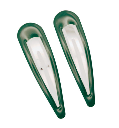 7cm Large Green Bendies Sleepies Snap Clips Hair Clips Slides School Colour