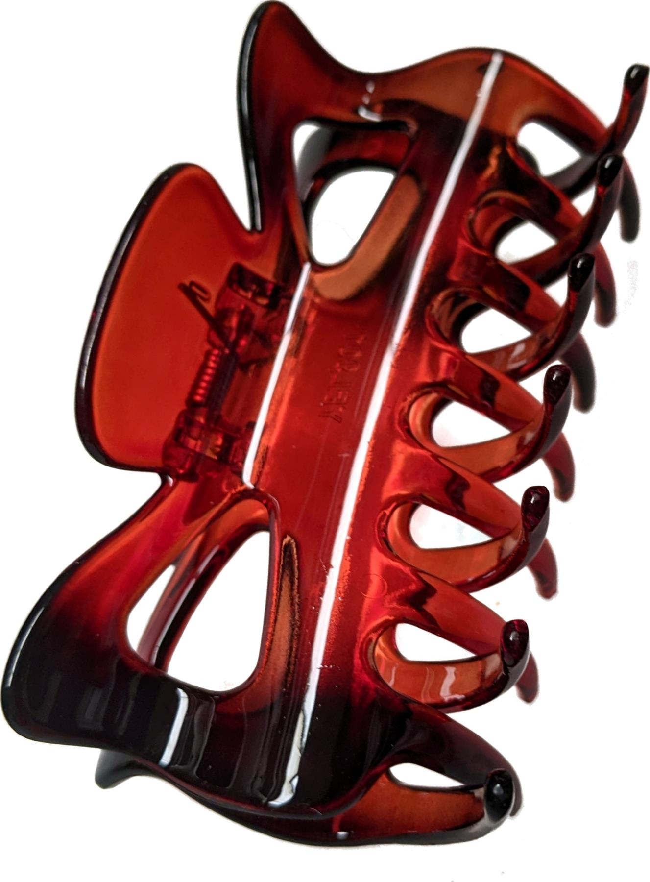 9cm Tort Brown Plastic Hair Claw Clip Clamp Jaw Clip