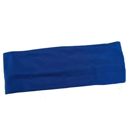 7cm Royal Blue Stretch Headband Bandeau Sports Dance Gym Training Hair Band