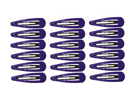 18 Purple Hair Clip Bendies