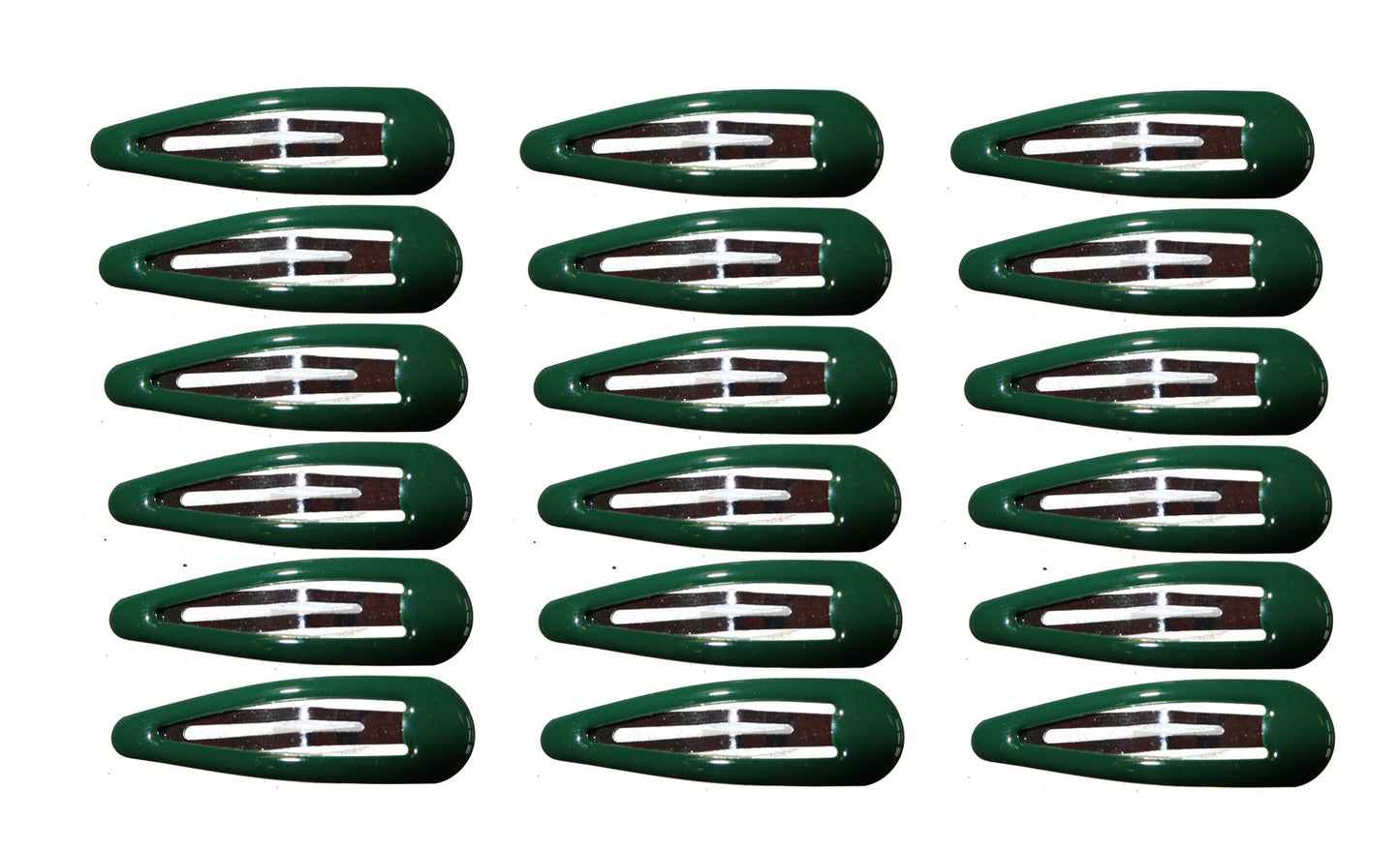 18 Bottle Green Bendies Snap Sleepies Hair Clip Slides School Hair