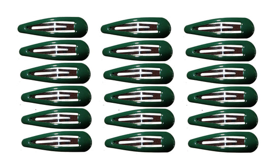 18 Bottle Green Bendies Snap Sleepies Hair Clip Slides School Hair
