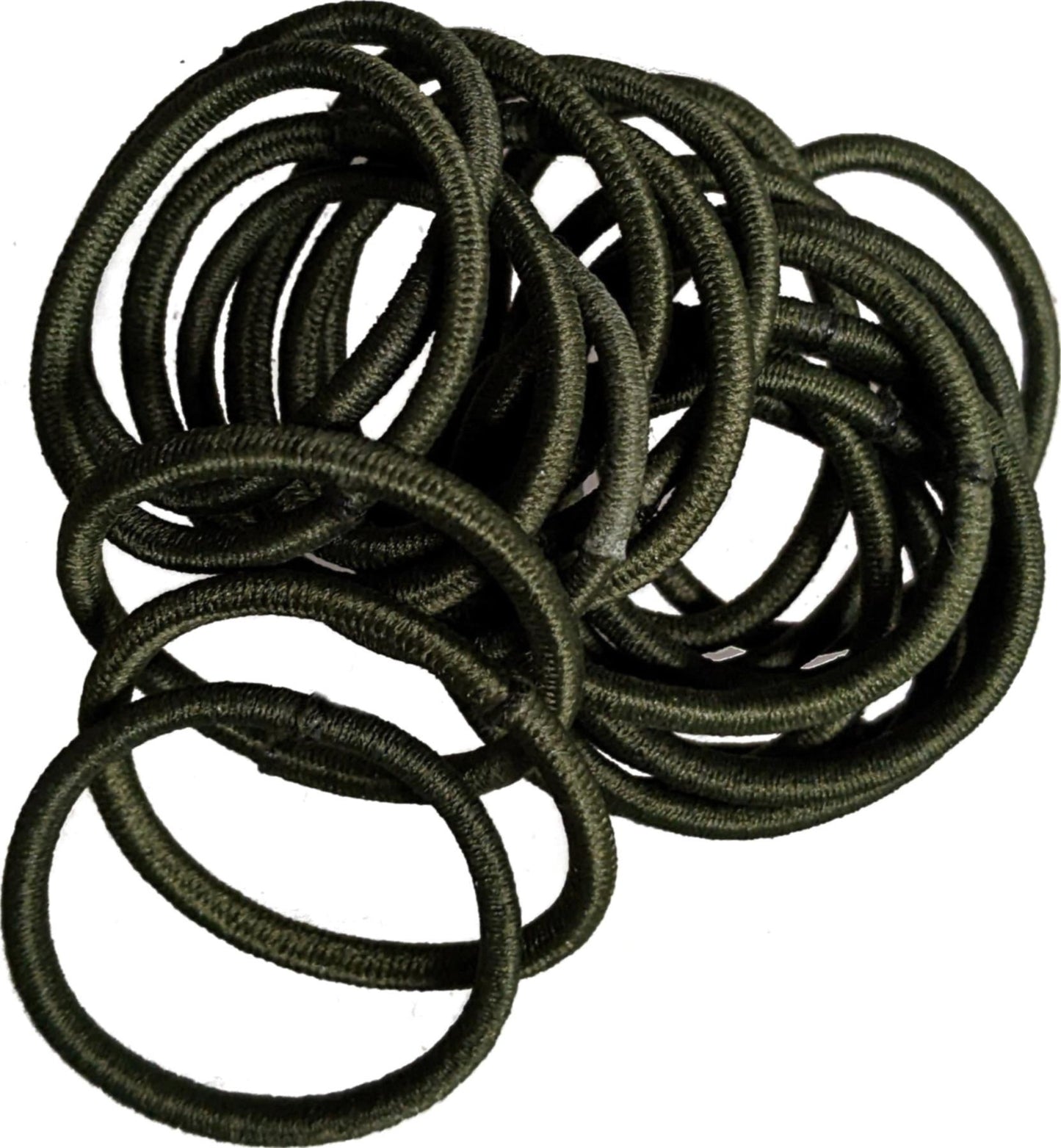 Small Green Snag-Free Thin Hair Bobbles Hair Elastics Hair Bands