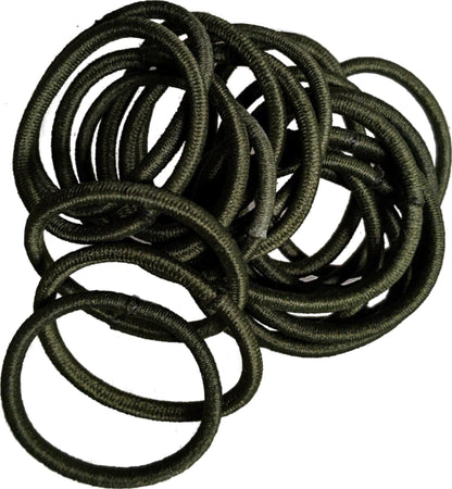 Small Green Snag-Free Thin Hair Bobbles Hair Elastics Hair Bands