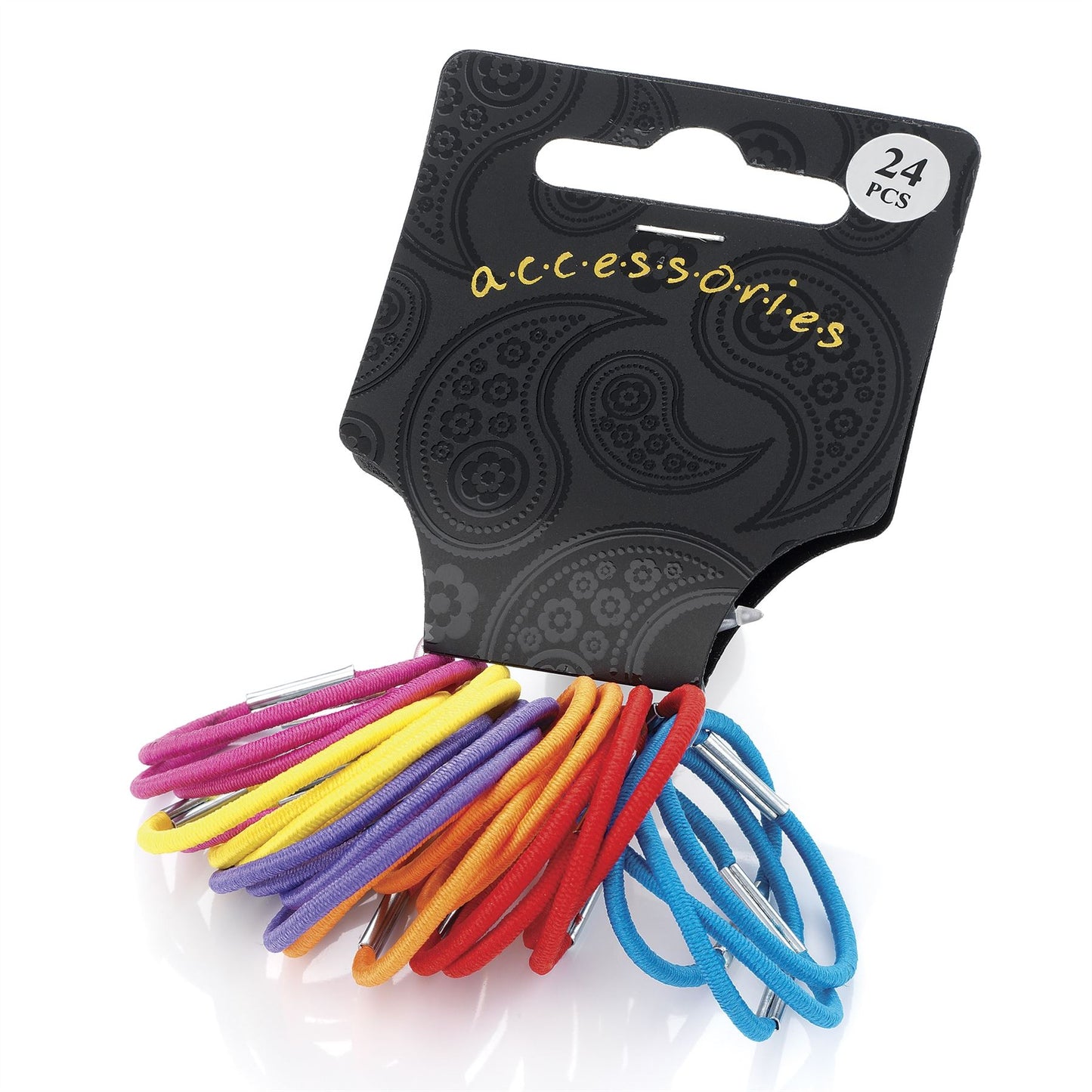 24 Small Thin Mini Bright Hair Elastic Hair Bobbles Hairbands School