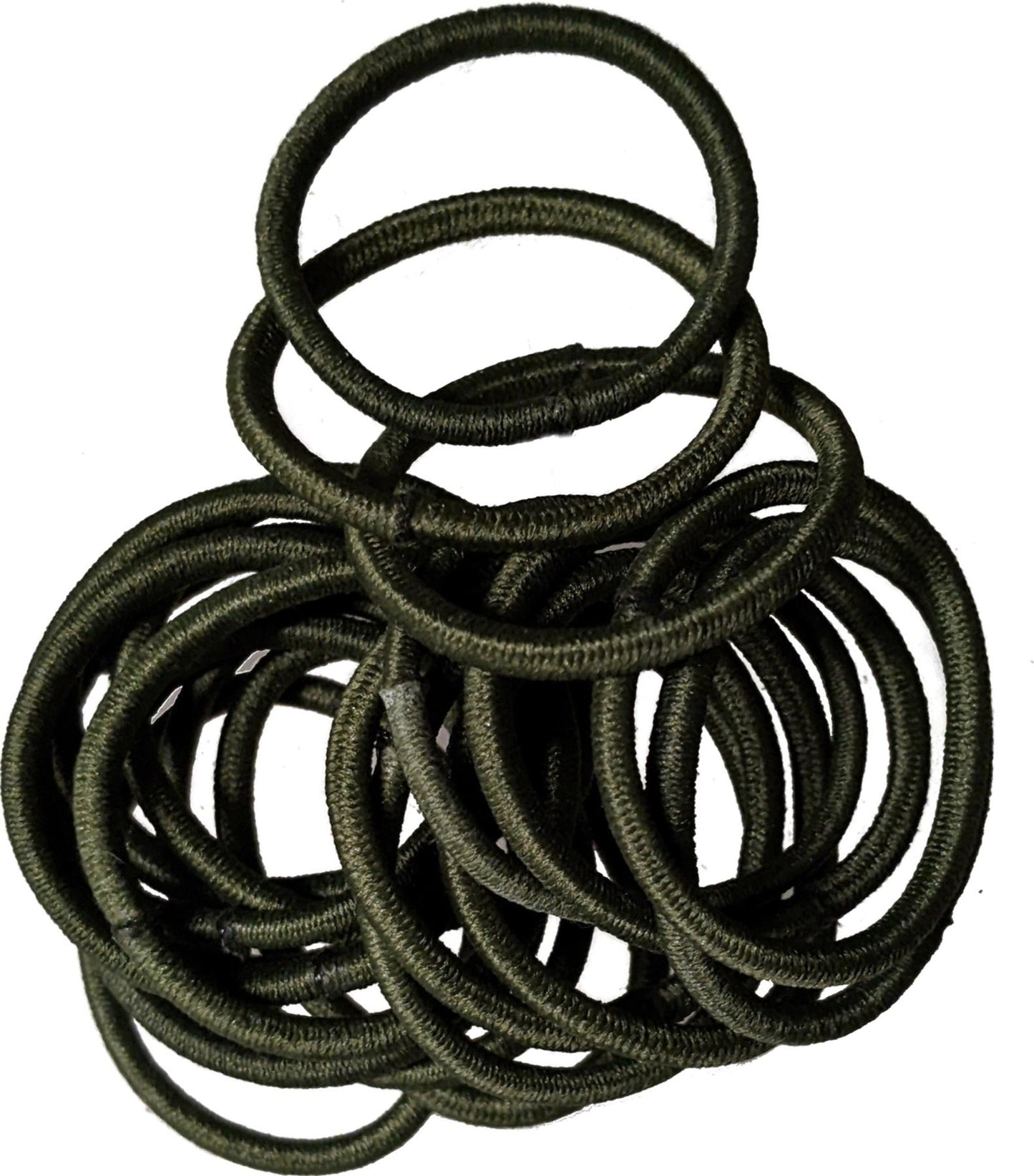 Small Green Snag-Free Thin Hair Bobbles Hair Elastics Hair Bands