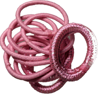 Small Pink Snag-Free Hair Bobbles Hair Elastics Hair Bands