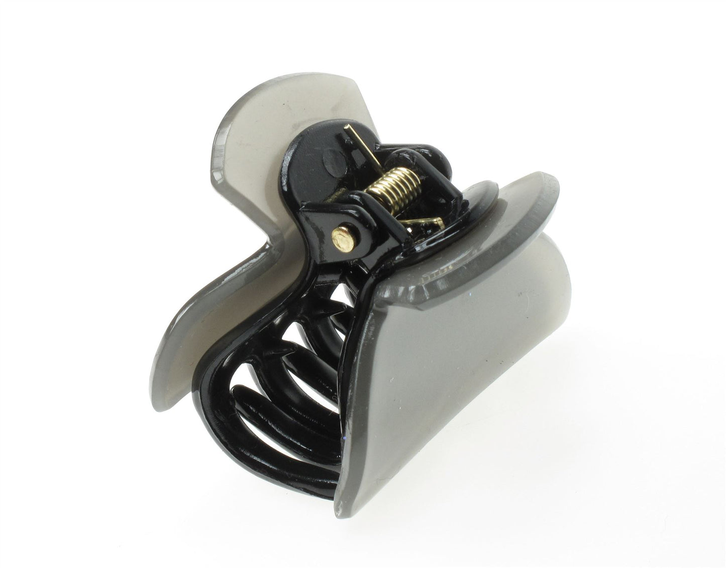 4cm Small Grey Black Acrylic Plastic Hair Claw Clip Clamp Bulldog Clip