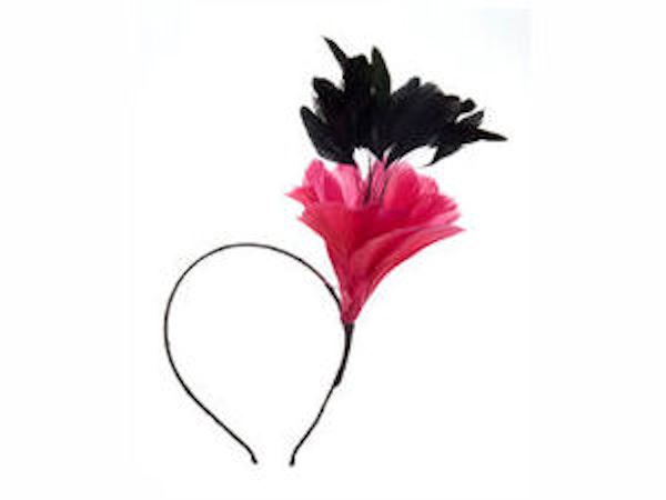 Fuchsia Flower Fascinator Alice Band