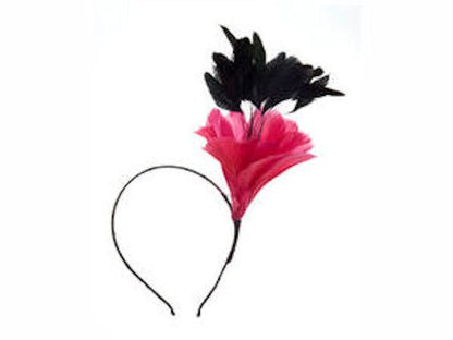 Fuchsia Flower Fascinator Alice Band
