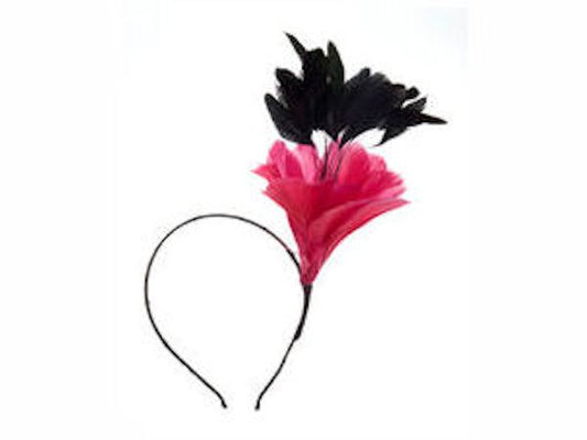 Fuchsia Flower Fascinator Alice Band