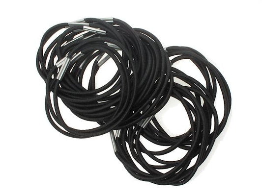 Thin Black Hair Elastics