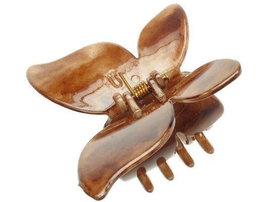 Medium Brown Plastic Butterfly 3cm Claw Hair Claw Clip Clamp Jaw Clip