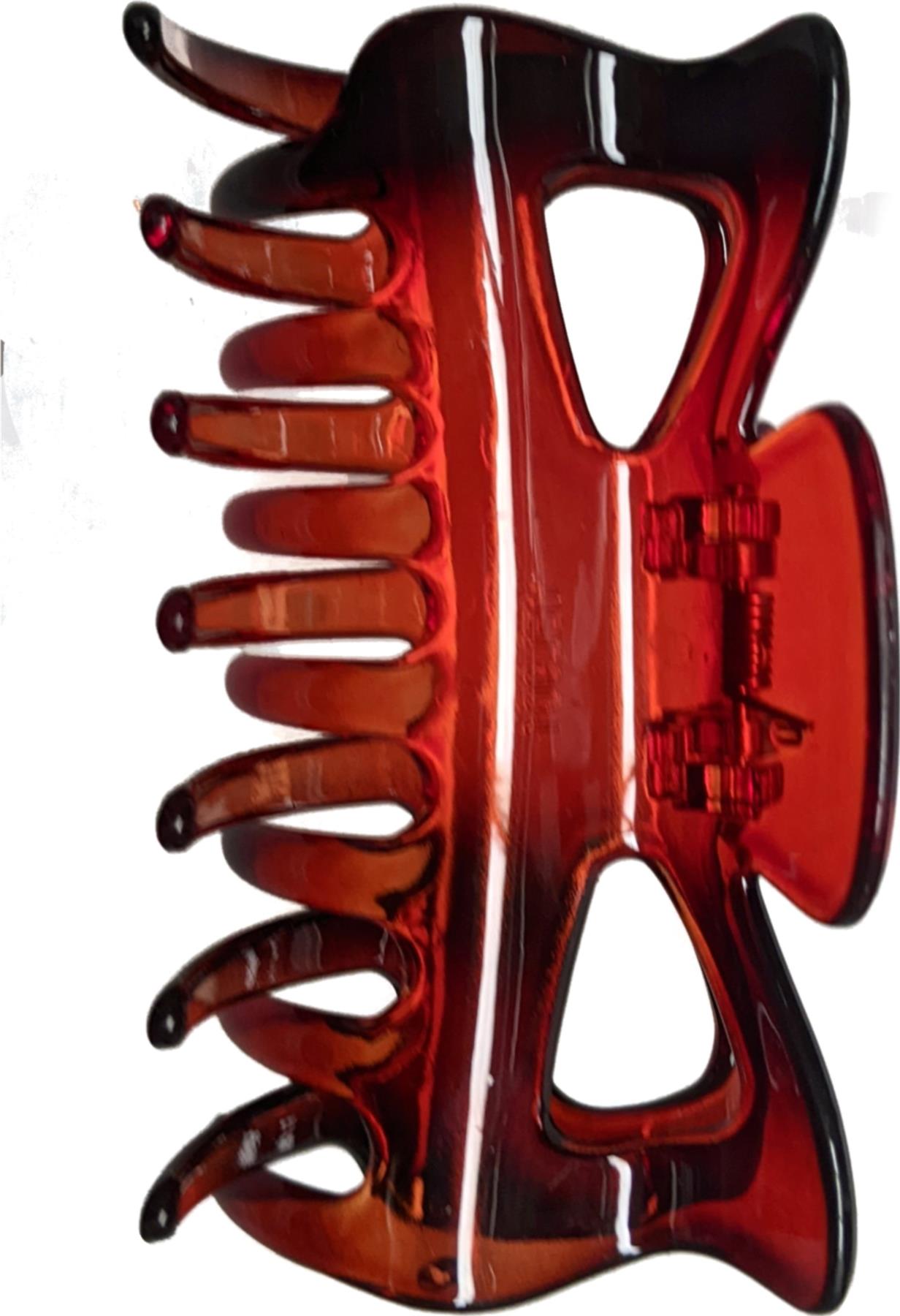 9cm Tort Brown Plastic Hair Claw Clip Clamp Jaw Clip
