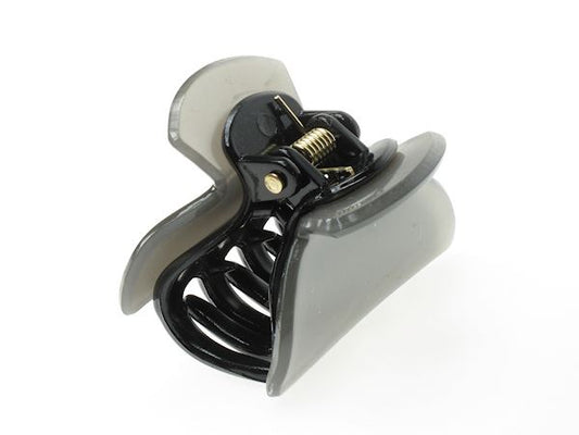 4cm Small Grey Black Acrylic Plastic Hair Claw Clip Clamp Bulldog Clip