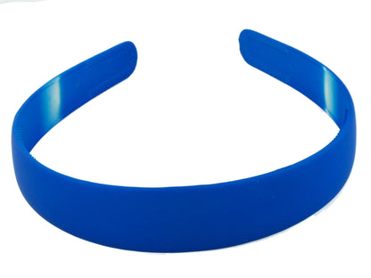 3cm Blue Matte Look Plastic Alice Band Hair Band Headband With Teeth
