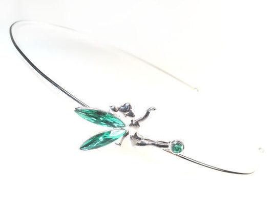 Fairy Crystal Alice Band - Green