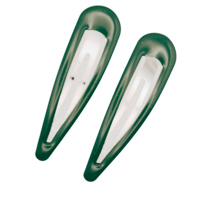 7cm Large Green Bendies Sleepies Snap Clips Hair Clips Slides School Colour