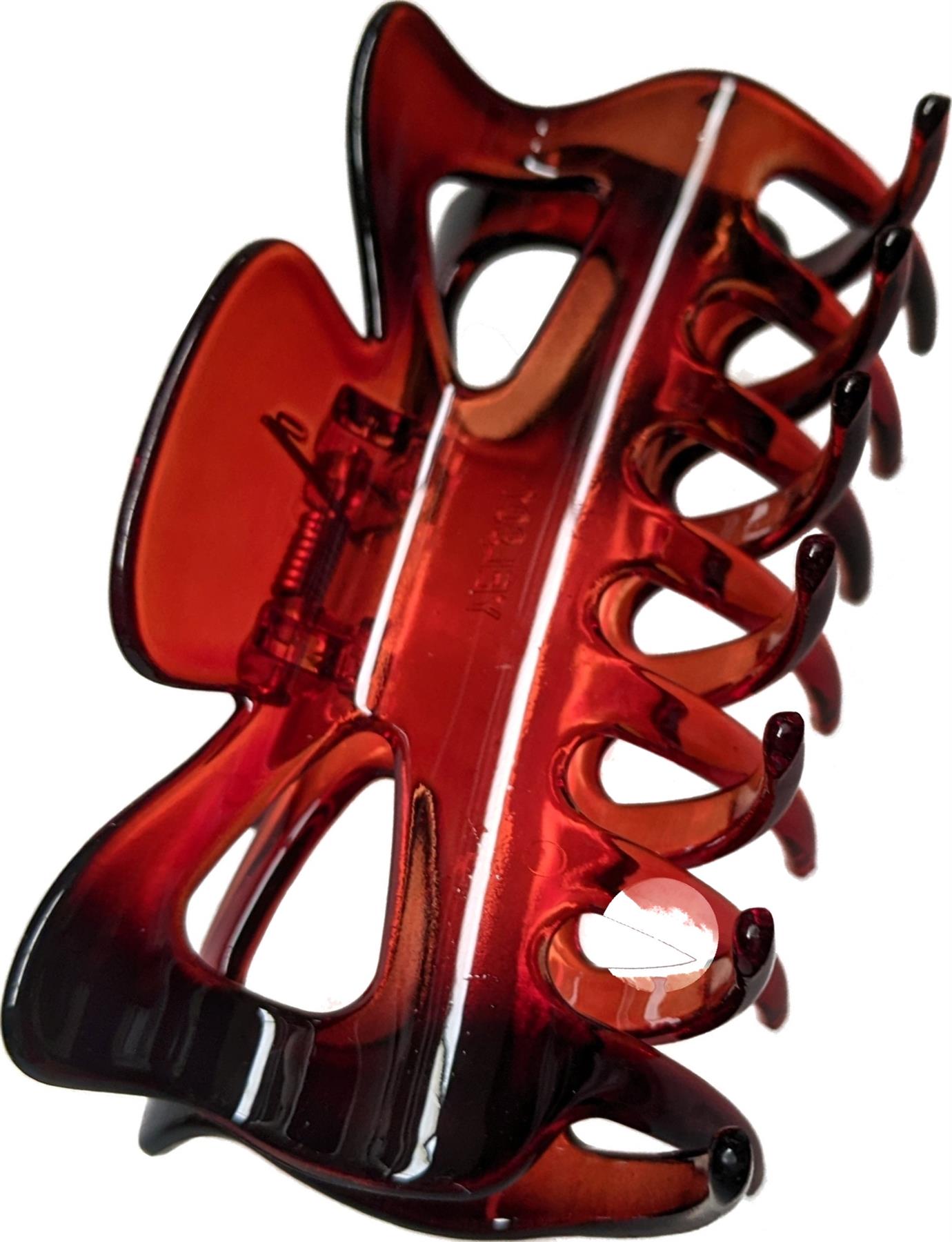 9cm Tort Brown Plastic Hair Claw Clip Clamp Jaw Clip