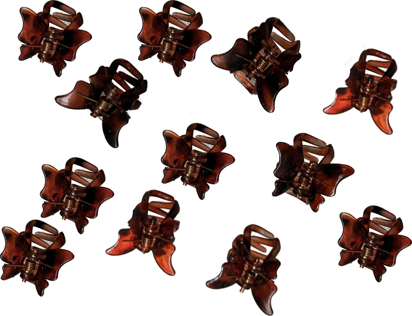 12 Tort  Mini Small Butterfly Hair Claw Clips Clamps