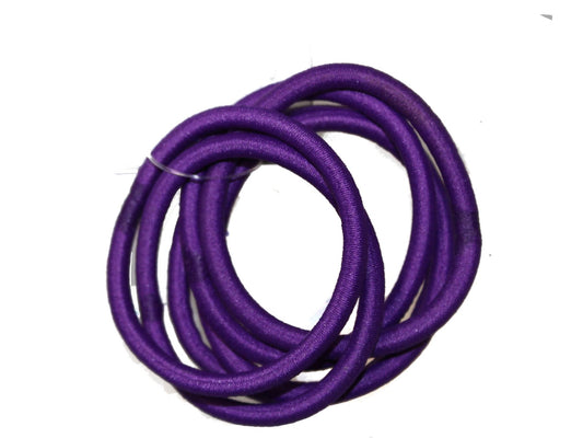 6 Purple Snag-Free Hair Elastics Hair Bands