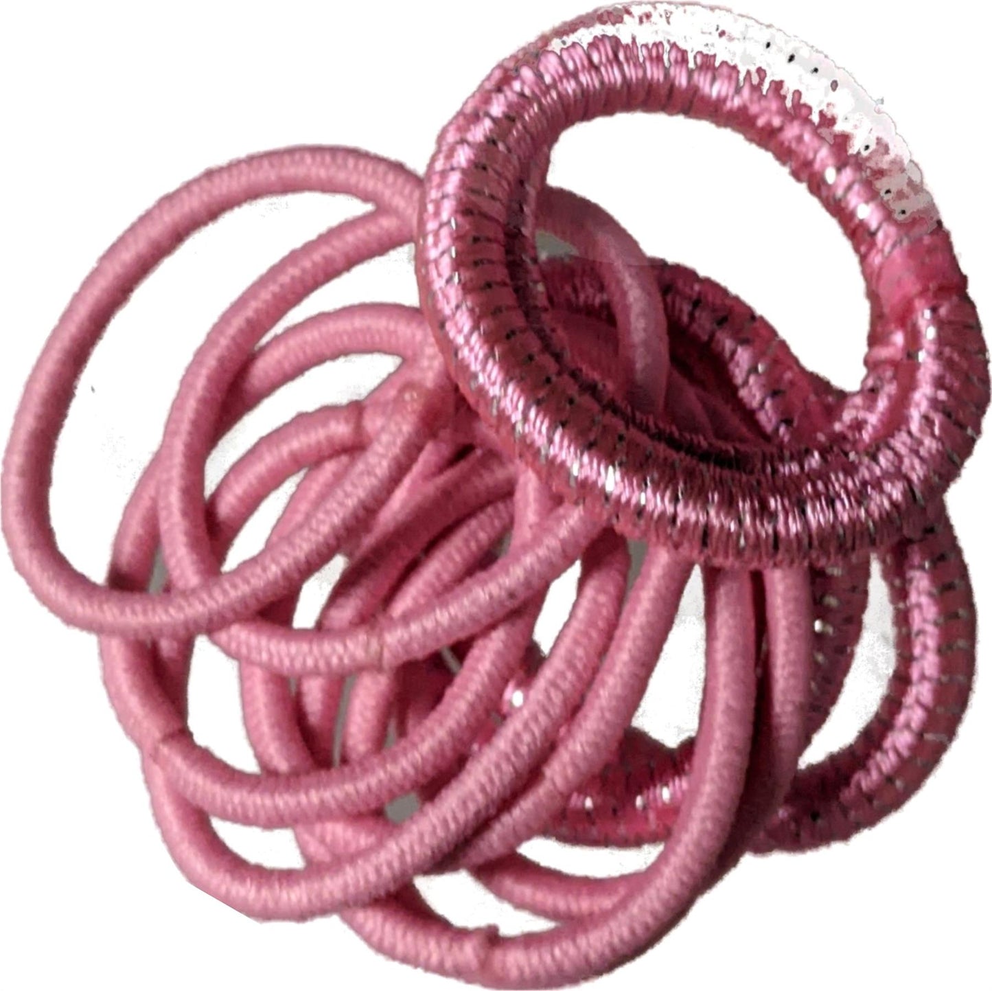 Small Pink Snag-Free Hair Bobbles Hair Elastics Hair Bands