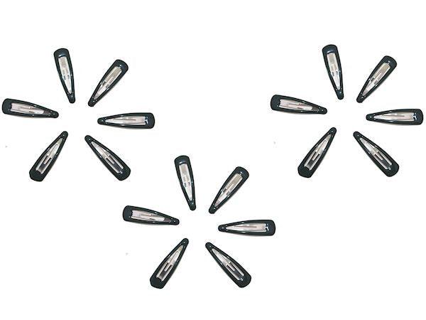 18 Bottle Green Bendies Snap Sleepies Hair Clip Slides School Hair