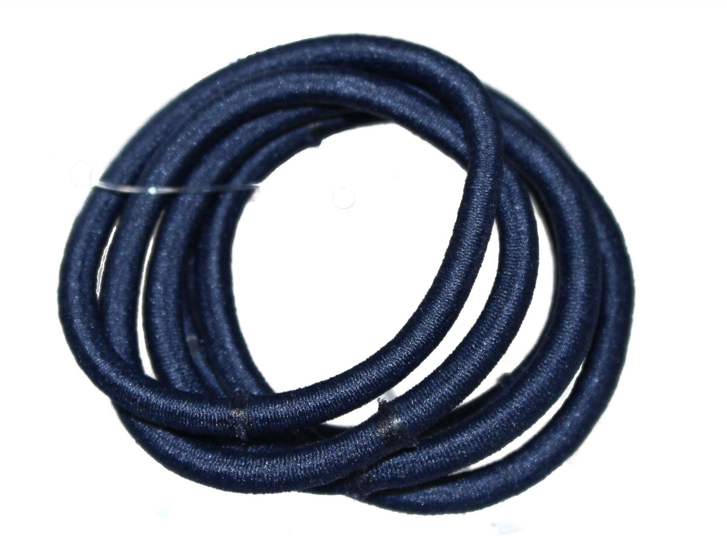 6 Navy Blue Snag-Free Elastics