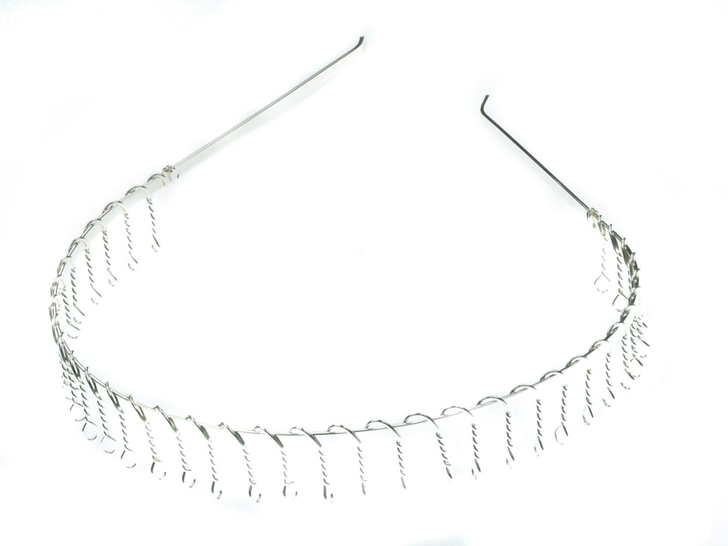 Unisex Silver Metal Wire Comb Teeth Headband Hair Band Football Gym Sports