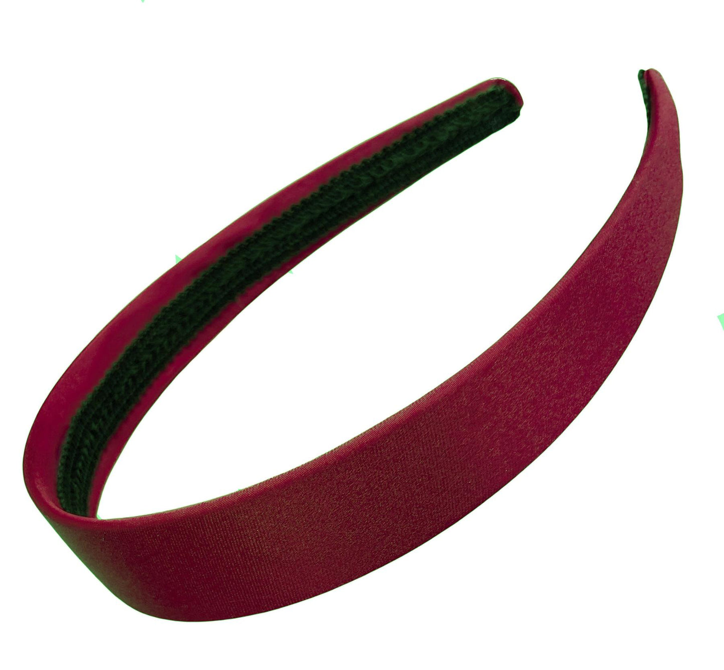 2.5cm (1") Burgundy Fabric Plastic Alice Hair Band Headband No Teeth
