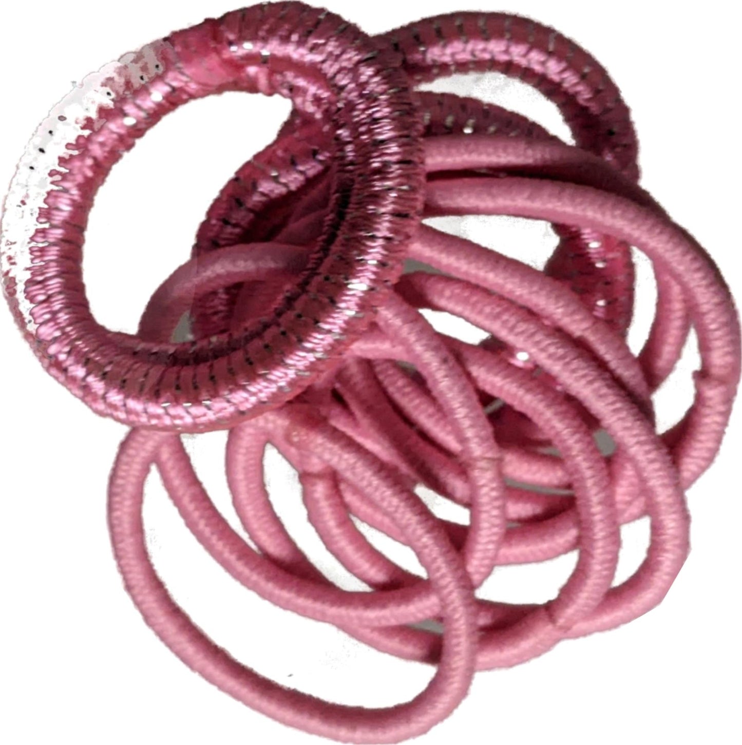 Small Pink Snag-Free Hair Bobbles Hair Elastics Hair Bands