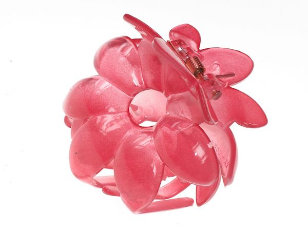 Cherry Pink Chunky Plastic Flower 4cm Claw Hair Claw Clip Clamp Jaw Clip