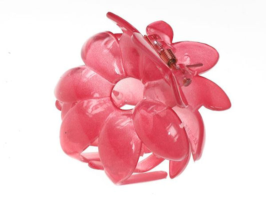 Cherry Pink Chunky Plastic Flower 4cm Claw Hair Claw Clip Clamp Jaw Clip
