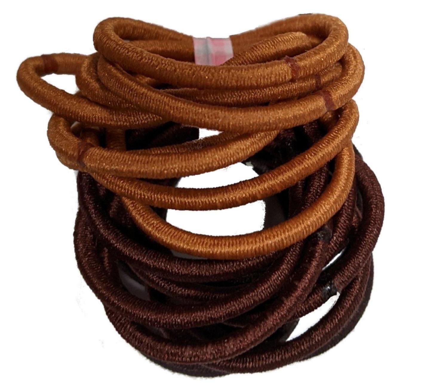 Small Brown Snag-Free Elastics