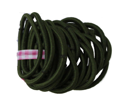 Small Green Snag-Free Thin Hair Bobbles Hair Elastics Hair Bands