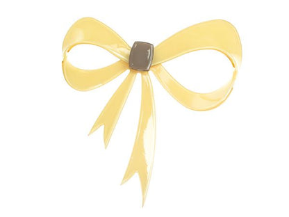 Large Honey Bow Brooch