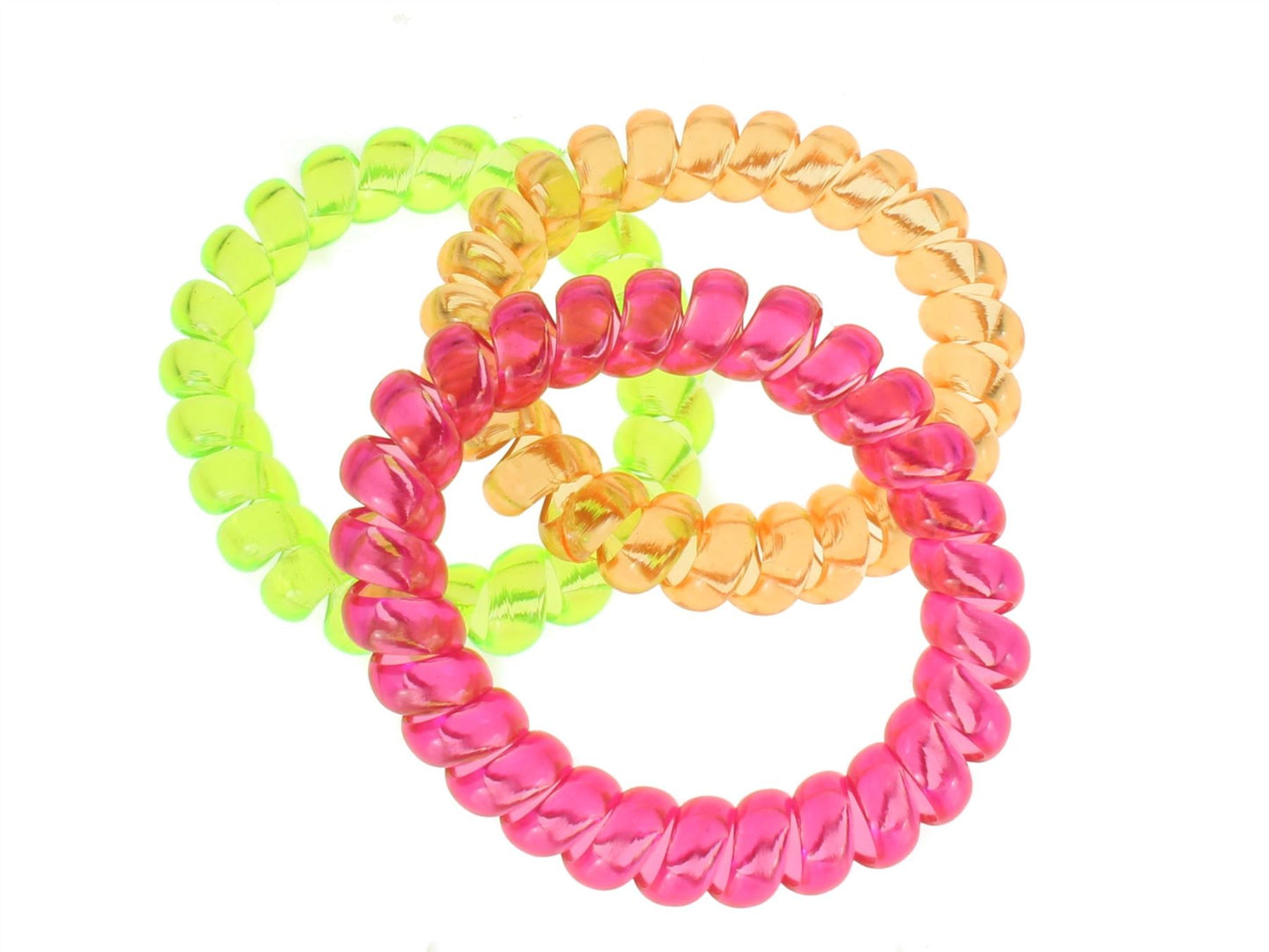 Bright Telephone Cord Hair Coil Scrunchie Hair Bobbles Hair Bands