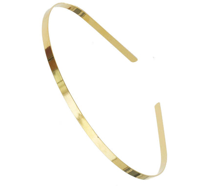 Plain Gold Tiara Base Metal Headband Hair Band Crafting Bridal Wedding Prom