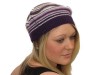 Winter Ultra Soft Striped Kelly Beret - Purple