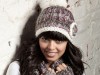 Winter Chunky Knit Nina Hat - Purple Mix